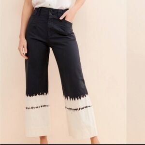 Anthropologie Fatima dip-dyed wide-leg pants. Size 27